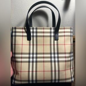 Beige/TAN Burberry M tote.